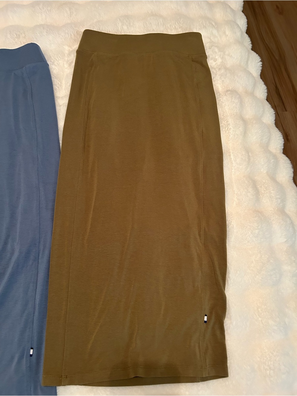 Kit and Ace Olive Green Women's Midi Skirt